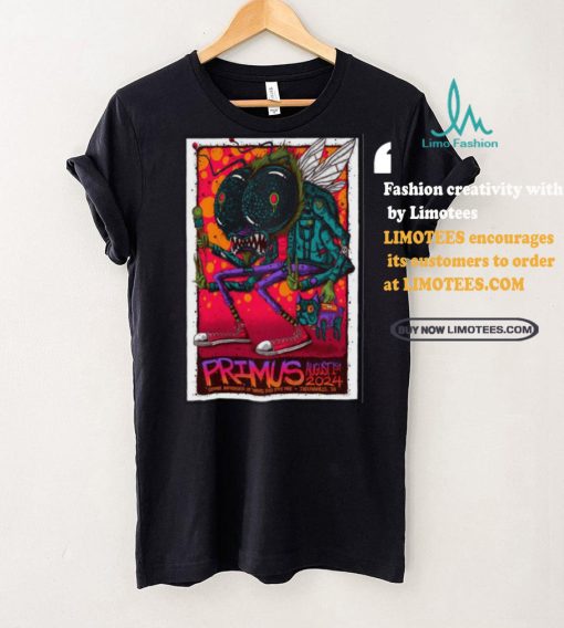 Official Primus August 1 2024 Everwise Amphitheater Indianapolis, IN Poster T Shirt
