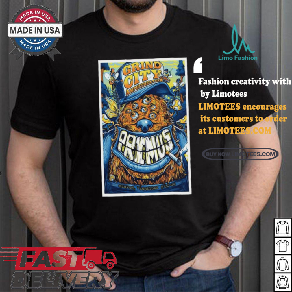 Official Primus Grind City Amphitheater Memphis TN August 20 2024 Poster Unisex T Shirt Official Primus Grind City Amphitheater Memphis TN August 20 2024 Poster Unisex T Shirt
