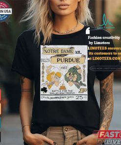 Official Purdue Boilermakers Vs Notre Dame Fighting Irish Gameday Battle For The Shillelagh Trophy Shirt
