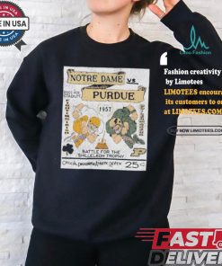 Official Purdue Boilermakers Vs Notre Dame Fighting Irish Gameday Battle For The Shillelagh Trophy Shirt
