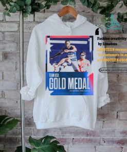 Official Rai Benjamin Team USA Gold Medal 400m Hurdles Paris Olympic 2024 Poster t shirt