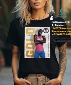 Official Rai Benjamin Team USA Gold Medal Men’s 400m Hurdles Olympic Games Paris 2024 Signature Poster t shirt