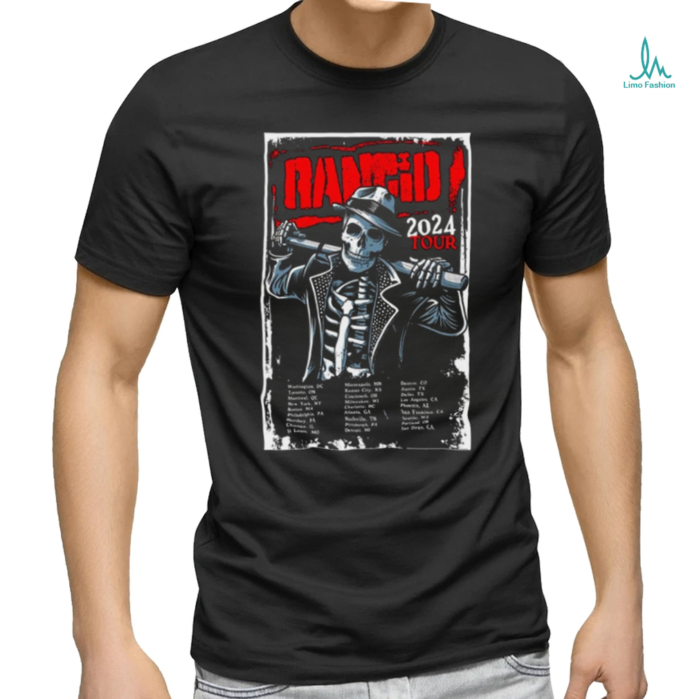 Official Rancid 2024 Tour Poster shirt Official Rancid 2024 Tour Poster shirt