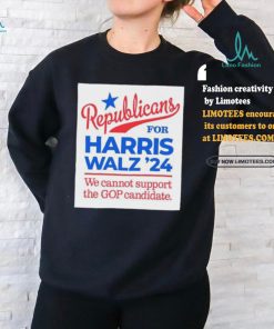 Official Republicans For Harris Walz, We Can’t Support The GOP Candidate Shirt