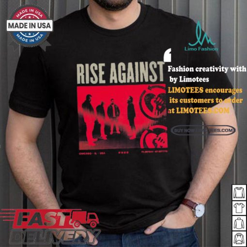 Official Rise Against Band Photo Chicago, Il USA 2024 t shirt