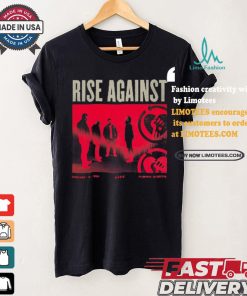 Official Rise Against Band Photo Chicago, Il USA 2024 t shirt