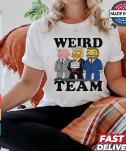 Official Rob Israel Artwork Weird Team Warning Do Nothing t shirt