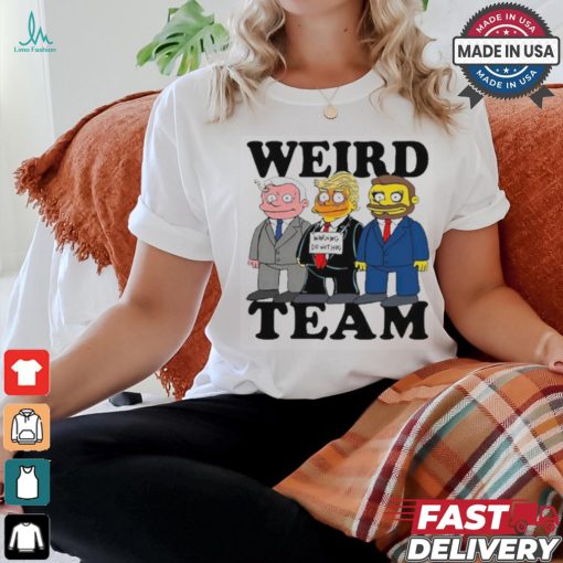 Official Rob Israel Artwork Weird Team Warning Do Nothing t shirt