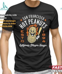 Official San francisco hot Peanuts California vintage defunct baseball teams T shirt