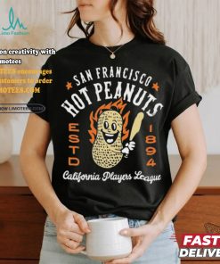 Official San francisco hot Peanuts California vintage defunct baseball teams T shirt