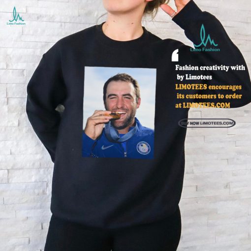 Official Scottie Scheffler Forever an Olympic gold medalist team USA 2024 t shirt