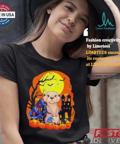 Official Sea otter with pumpkins halloween T shirt, hoodie, sweater, long sleeve and tank top Official Sea otter with pumpkins halloween T shirt