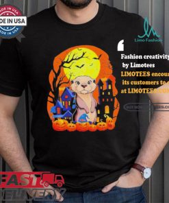 Official Sea otter with pumpkins halloween T shirt, hoodie, sweater, long sleeve and tank top Official Sea otter with pumpkins halloween T shirt