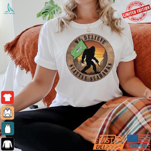 Official Seattle Seahawks 12 We Believe Bigfoot 2024 Shirt