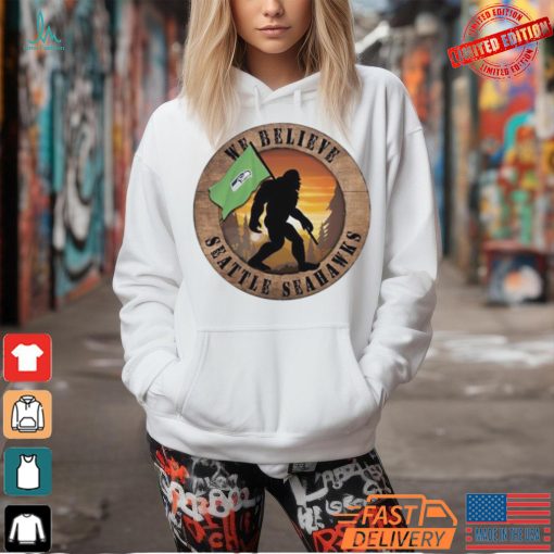 Official Seattle Seahawks 12 We Believe Bigfoot 2024 Shirt