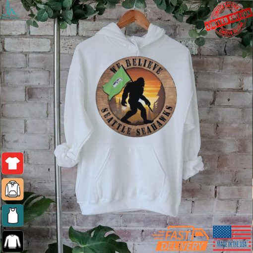 Official Seattle Seahawks 12 We Believe Bigfoot 2024 Shirt