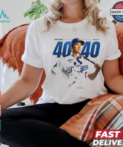 Official Shohei Ohtani MLB history to join the 40 40 club shirt