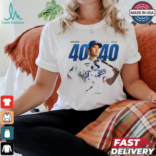 Official Shohei Ohtani MLB history to join the 40 40 club shirt