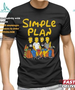 Official Simple plan Simpsons north American tour 2024 shirt