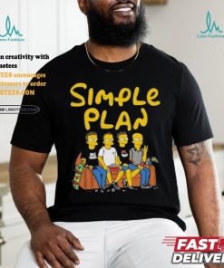 Official Simple plan Simpsons north American tour 2024 shirt