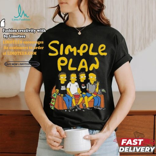 Official Simple plan Simpsons north American tour 2024 shirt