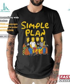 Official Simple plan Simpsons north American tour 2024 shirt