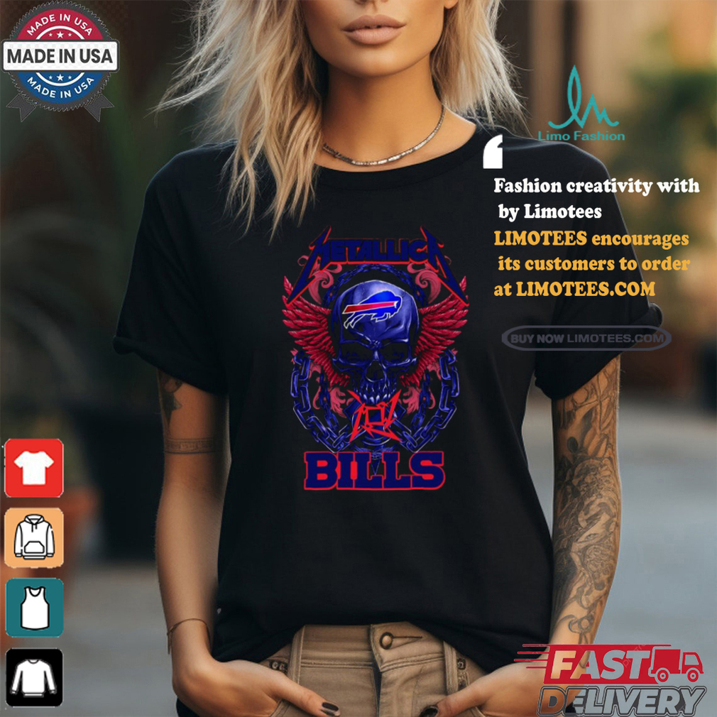 Official Skull Metallica Buffalo Bills World Tour 2024 Shirt