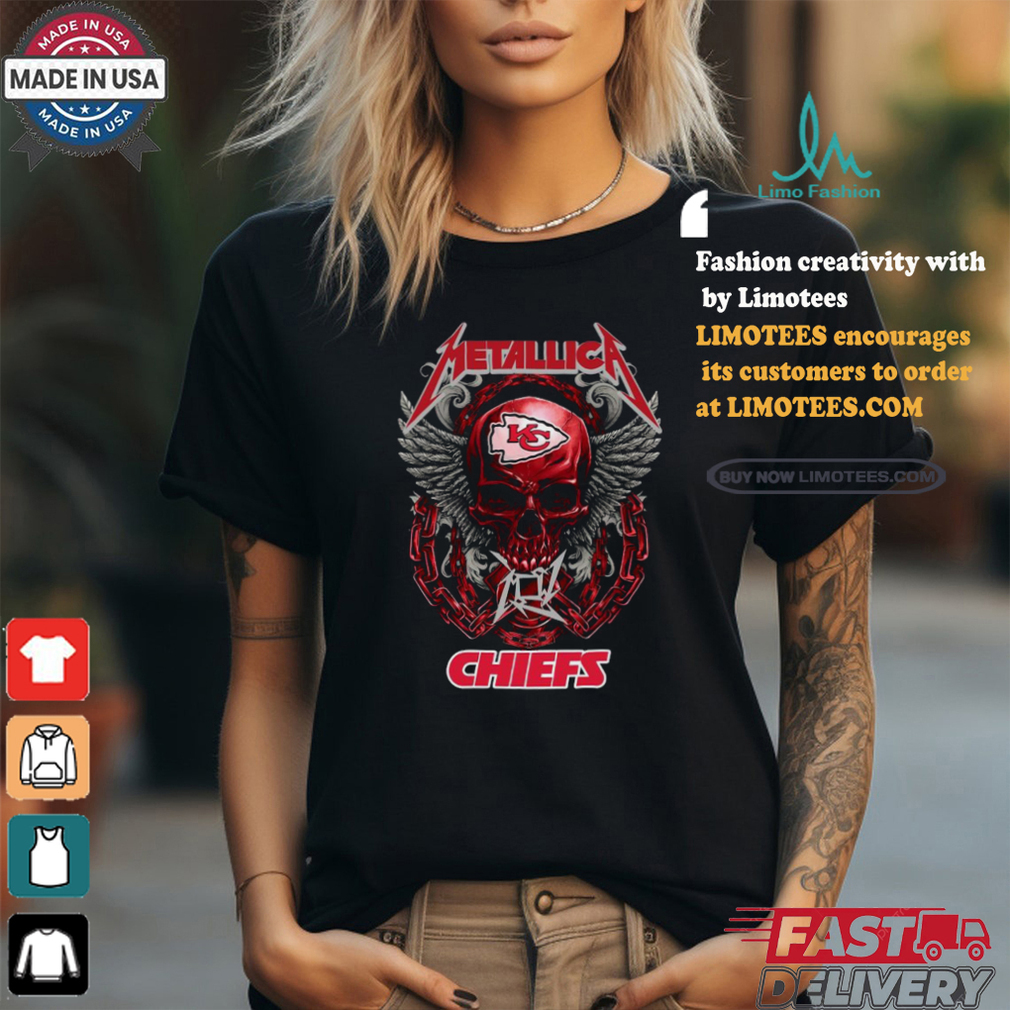 Official Skull Metallica Kansas City Chiefs World Tour 2024 Shirt