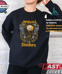 Official Skull Metallica Pittsburgh Steelers World Tour 2024 Shirt