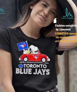 Official Snoopy And Woodstock Driving Car Toronto Blue Jays T Shirt