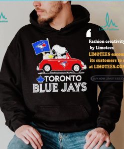 Official Snoopy And Woodstock Driving Car Toronto Blue Jays T Shirt