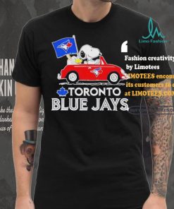 Official Snoopy And Woodstock Driving Car Toronto Blue Jays T Shirt