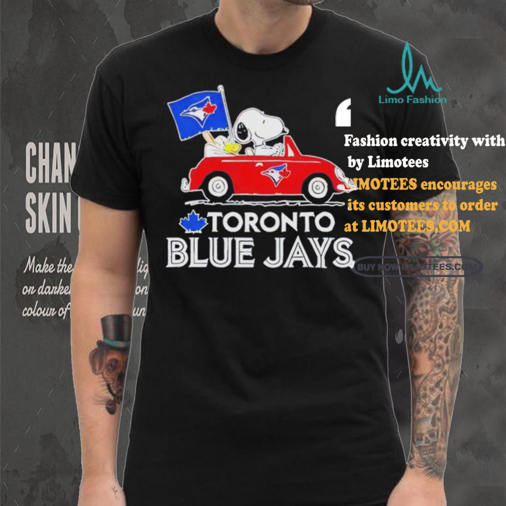 Official Snoopy And Woodstock Driving Car Toronto Blue Jays T Shirt Official Snoopy And Woodstock Driving Car Toronto Blue Jays T Shirt