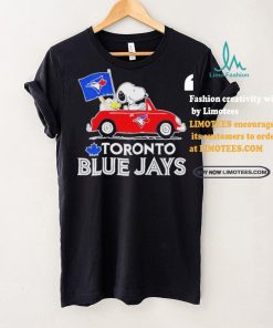 Official Snoopy And Woodstock Driving Car Toronto Blue Jays T Shirt