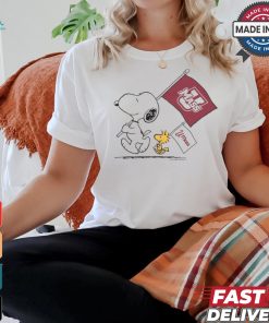 Official Snoopy And Woodstock Peanuts x UMass Flags t shirt