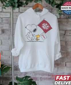 Official Snoopy And Woodstock Peanuts x UMass Flags t shirt