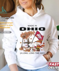 Official Snoopy Charlie Brown Made In Ohio A Long Long Time Ago T Shirt