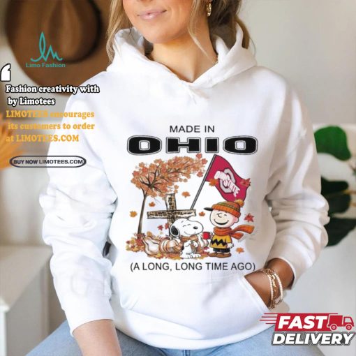 Official Snoopy Charlie Brown Made In Ohio A Long Long Time Ago T Shirt