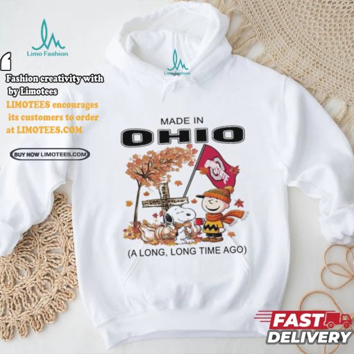 Official Snoopy Charlie Brown Made In Ohio A Long Long Time Ago T Shirt