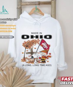Official Snoopy Charlie Brown Made In Ohio A Long Long Time Ago T Shirt