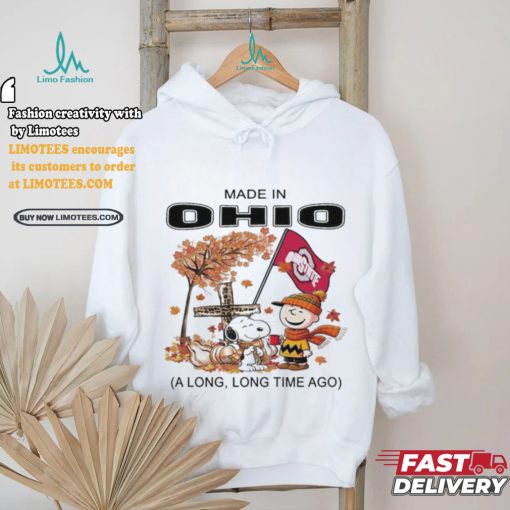 Official Snoopy Charlie Brown Made In Ohio A Long Long Time Ago T Shirt