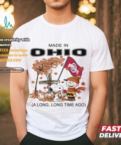 Official Snoopy Charlie Brown Made In Ohio A Long Long Time Ago T Shirt