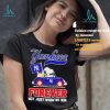 Official Snoopy Drives Car With Texas Rangers Flag T Shirt