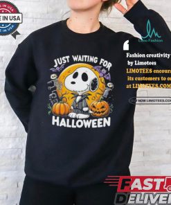 Official Snoopy Just Waiting For Halloween Shirt