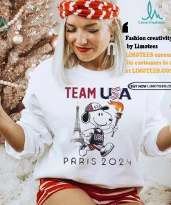 Official Snoopy Team USA Olympic Paris 2024 T Shirt