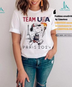Official Snoopy Team USA Olympic Paris 2024 T Shirt