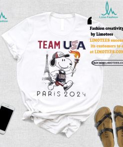 Official Snoopy Team USA Olympic Paris 2024 T Shirt