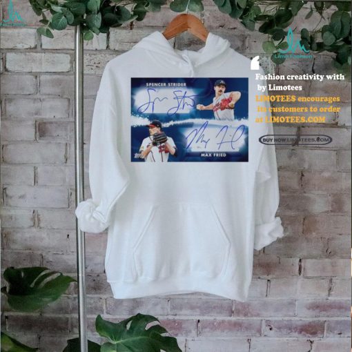 Official Spencer Strider Max Fried Atlanta Braves Baseball Stars Dual Signatures Poster T Shirt