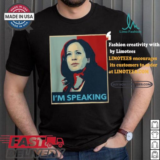 Official Stephen King Wearing Kamala Harris I’m Speaking 2024 t shirt