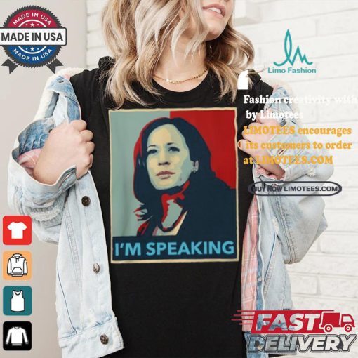 Official Stephen King Wearing Kamala Harris I’m Speaking 2024 t shirt